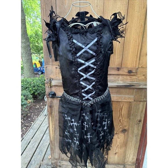 Gothic Baby Doll Dark Angel Costume Women’s M 10/12 - Picture 3 of 4